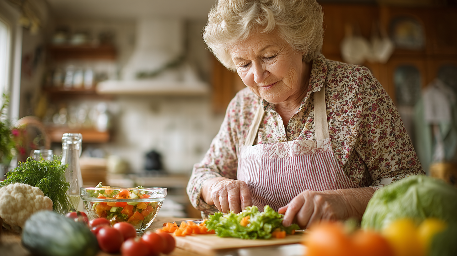 Interfața aplicației SereneCare cu planuri de nutriție personalizate